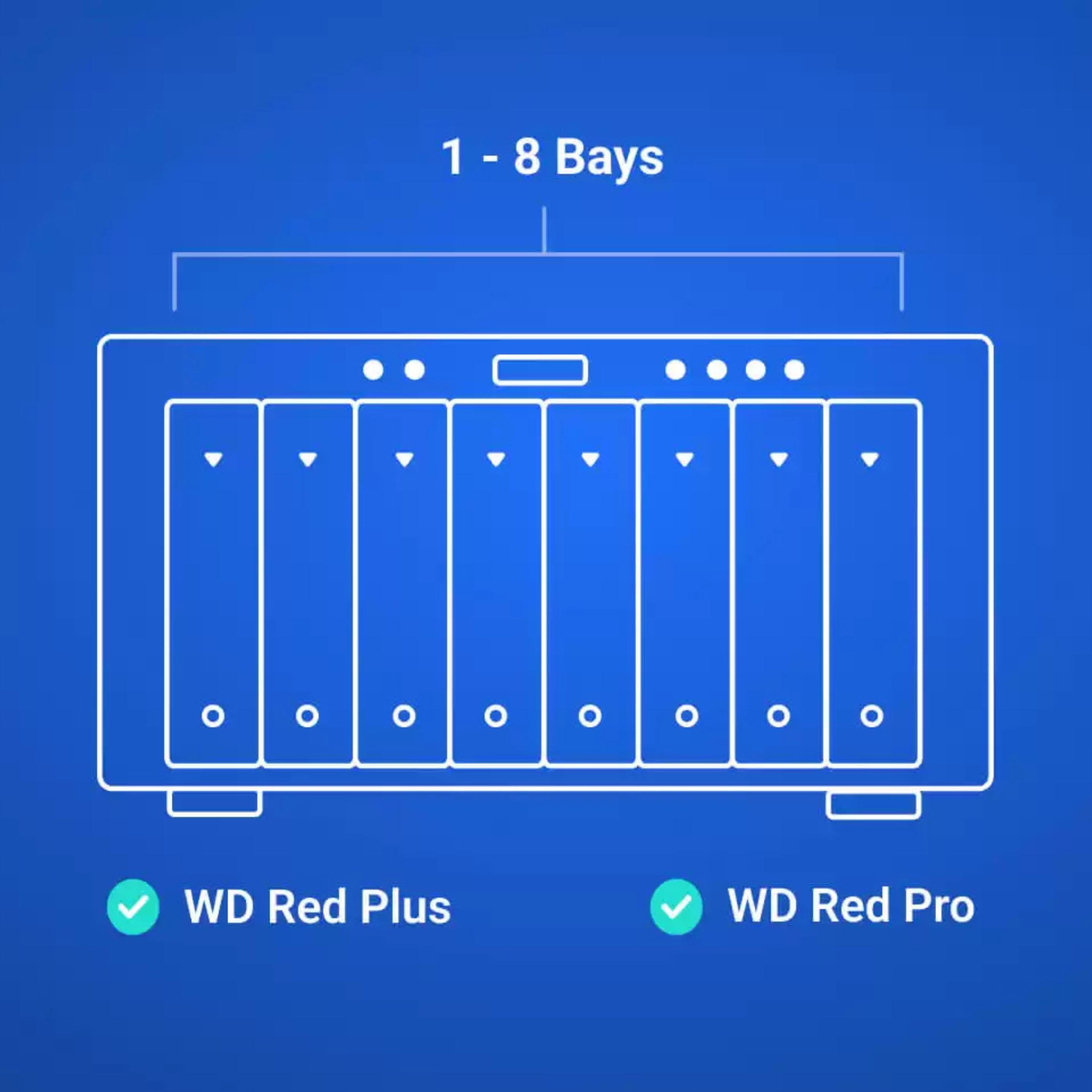 WD Red Plus Internal NAS HDD 3.5" (2-12TB)